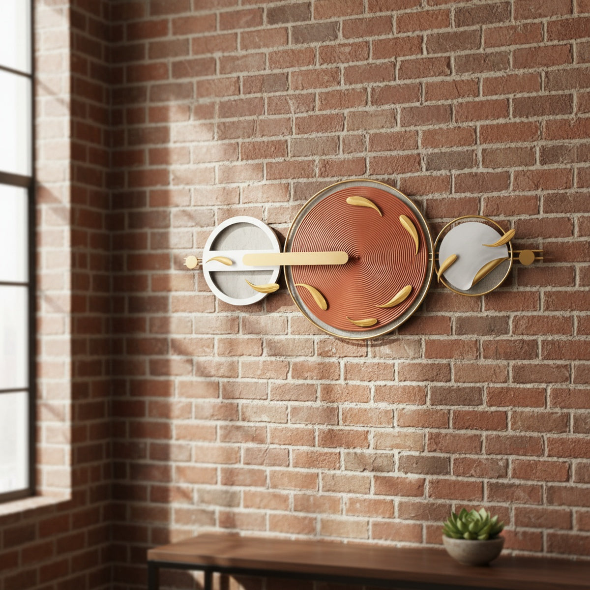 Copper Gold Metal Wall Art