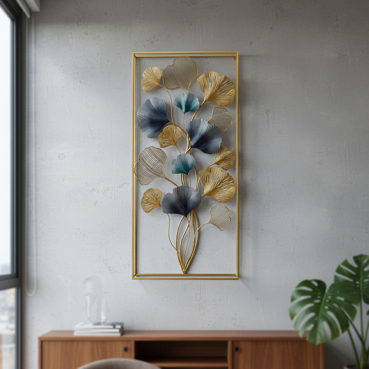 Ginkgo Leaves Metal Wall Art