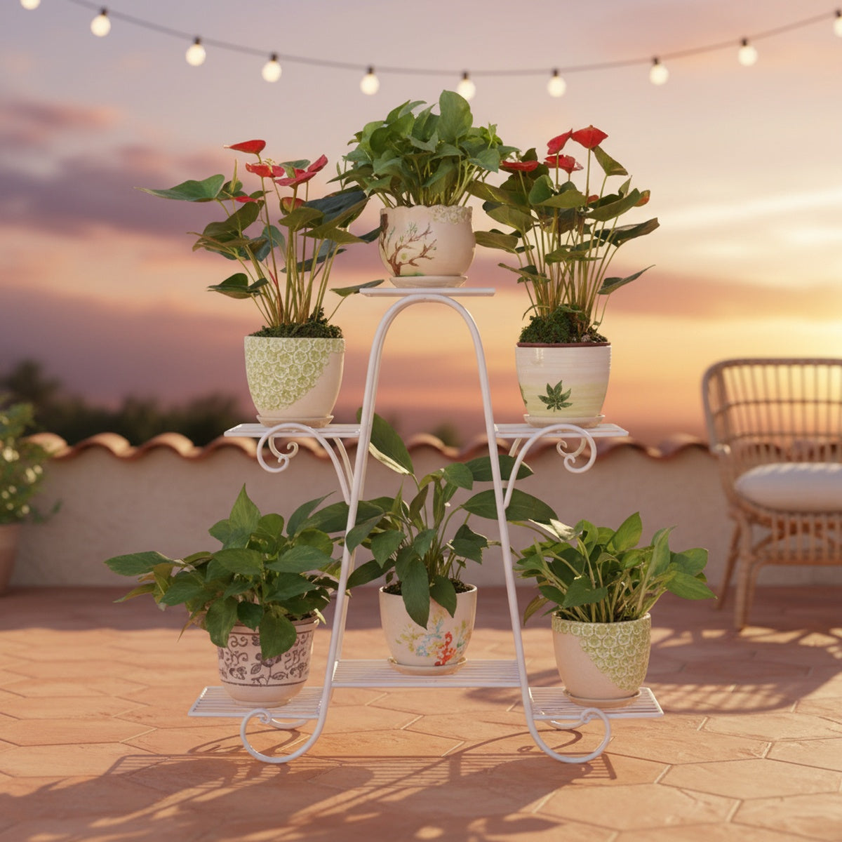 The Hexa-Level Vertical Garden Tower