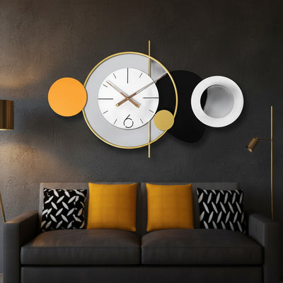 Abstract Circle Metal Wall Clock