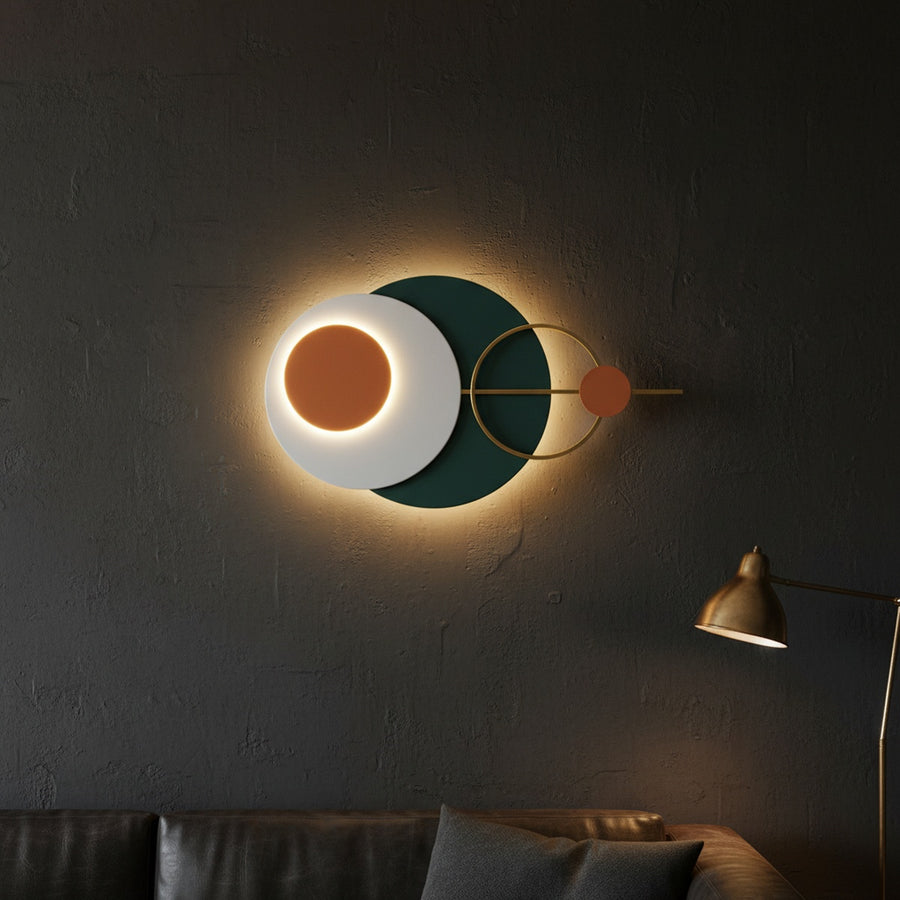 Abstract Circles LED Metal Wall Art