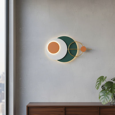 Abstract Circles LED Metal Wall Art