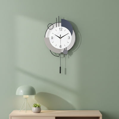 Abstract Pendulum Wall Clock