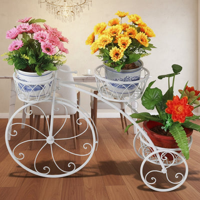 Black Scrollwork Cycle Plant Stand