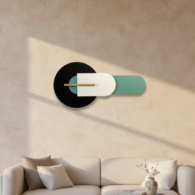 Black Teal Metal Wall Art