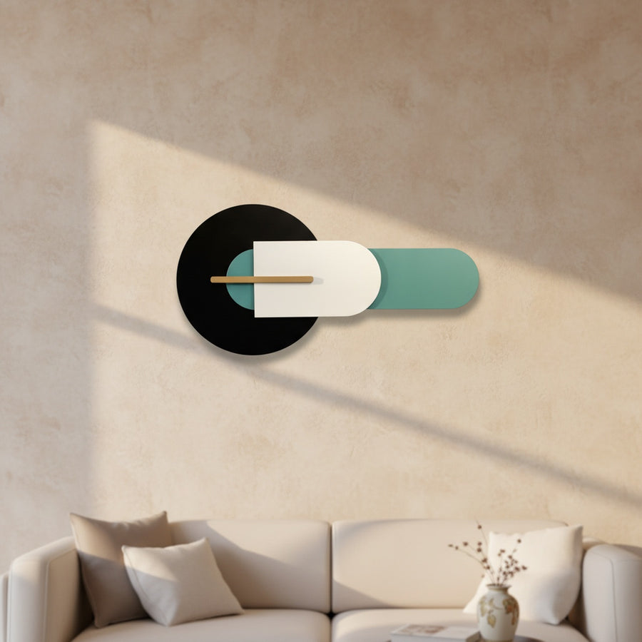 Black Teal Metal Wall Art