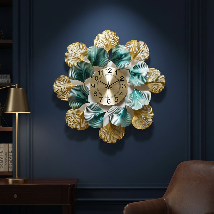 Blue Decorative Wall Clock