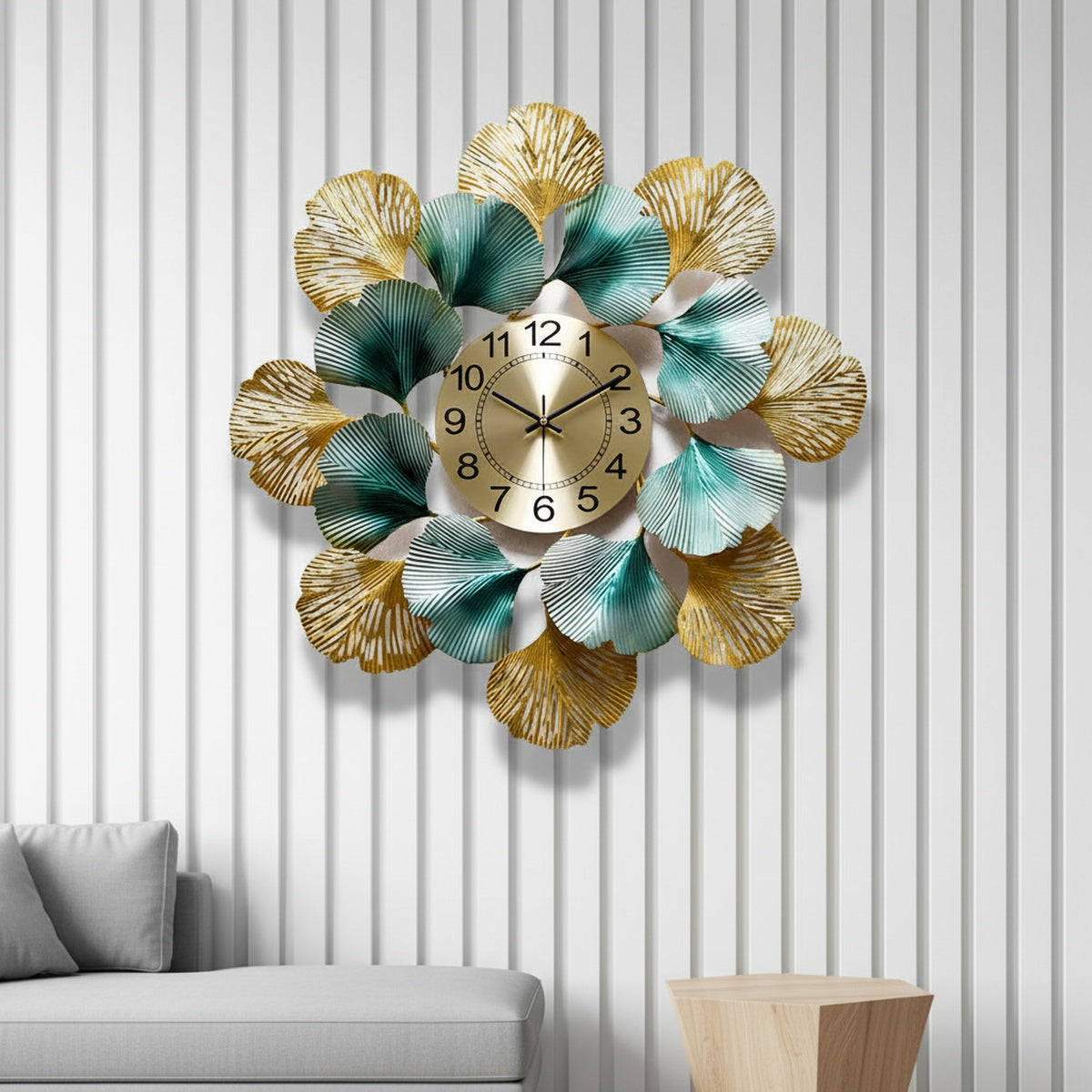 Blue Decorative Wall Clock