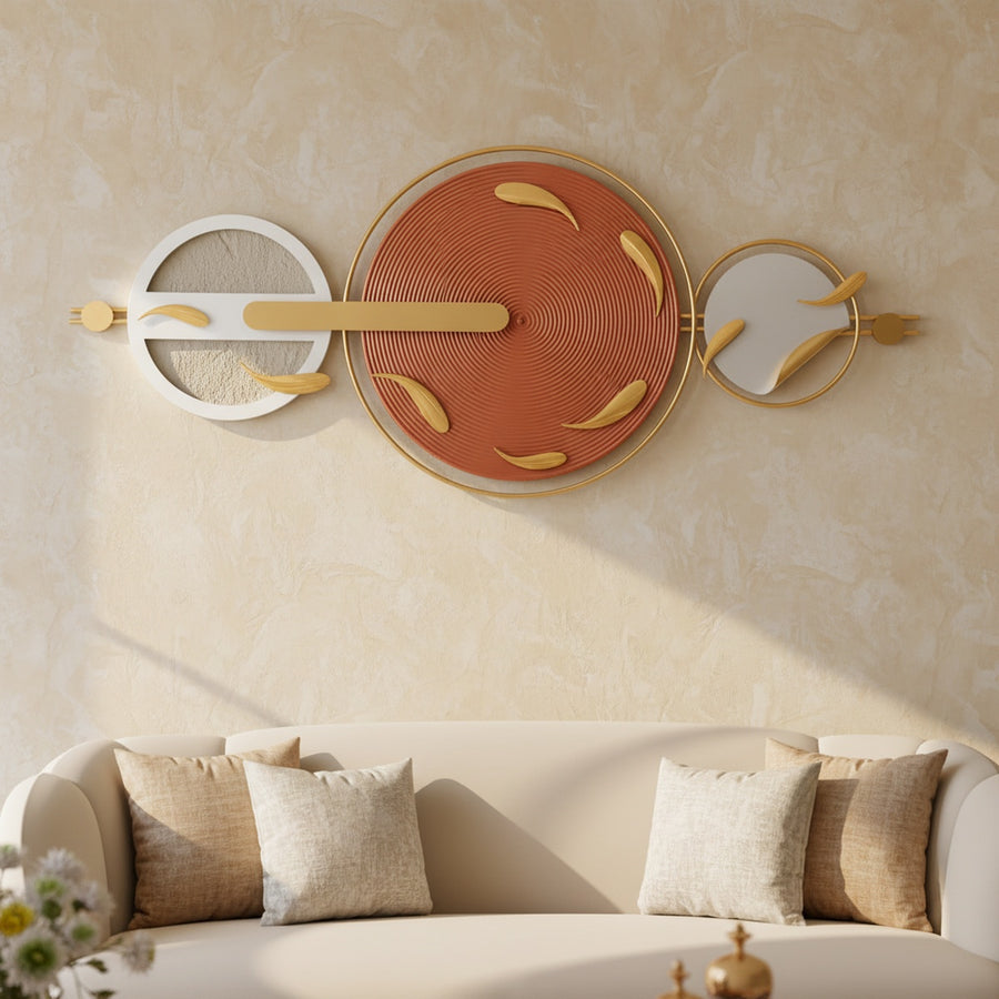 Copper Gold Metal Wall Art