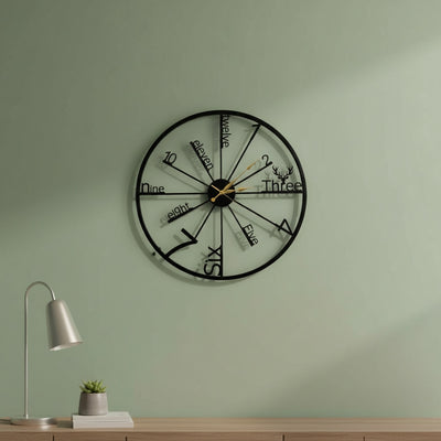 Deer Antler Metal Wall Clock
