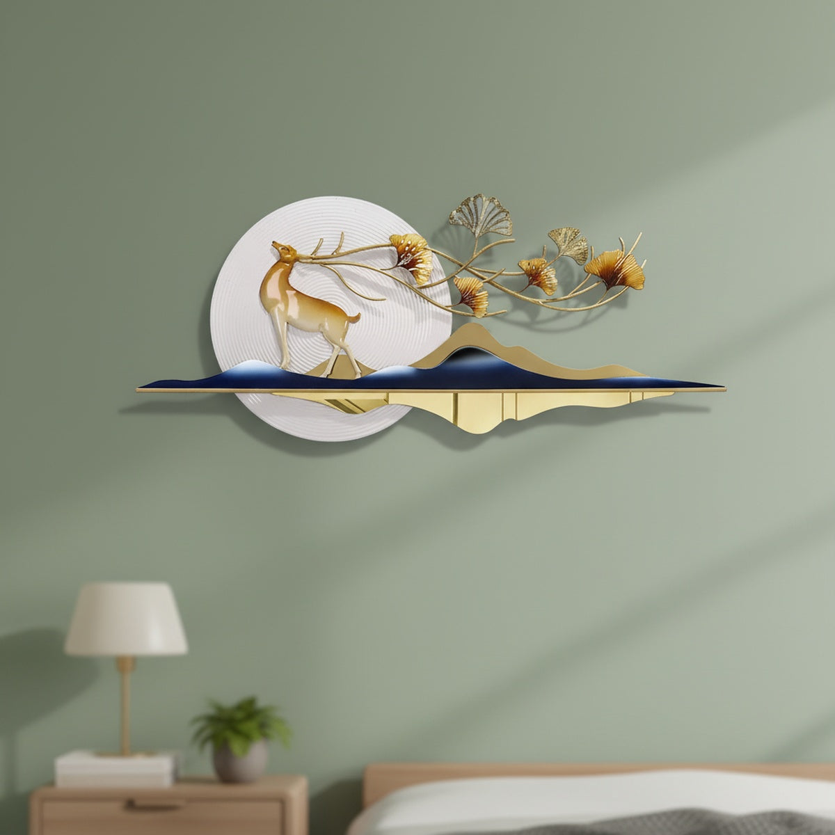 Designer Deer Metal Wall Art
