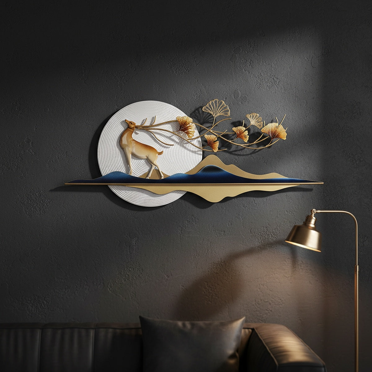 Designer Deer Metal Wall Art