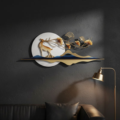 Designer Deer Metal Wall Art