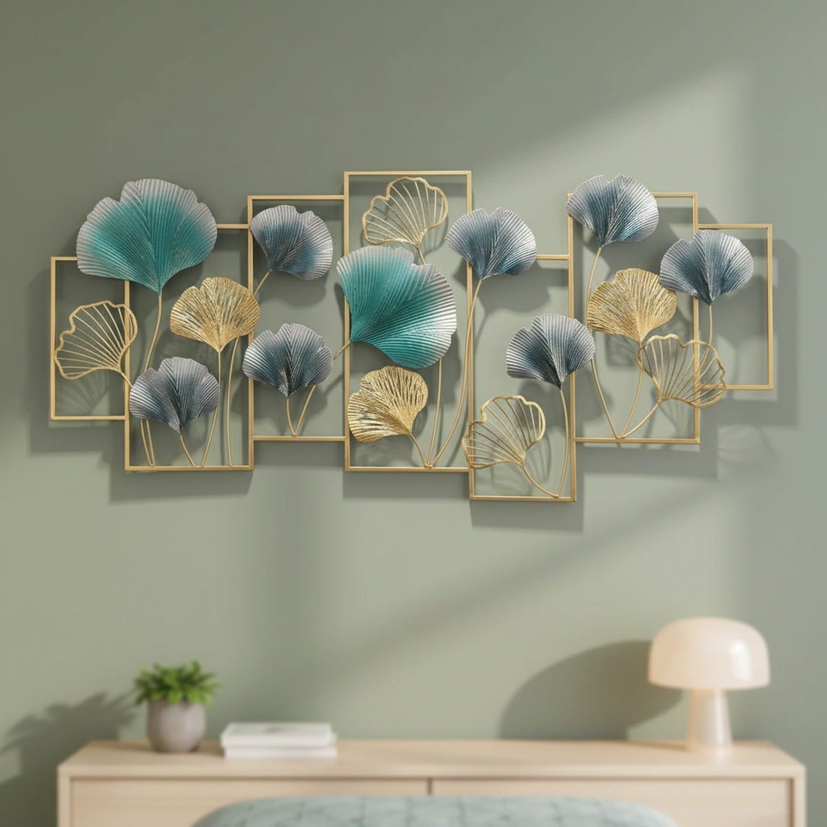 Ginkgo Leaves Metal Wall Art