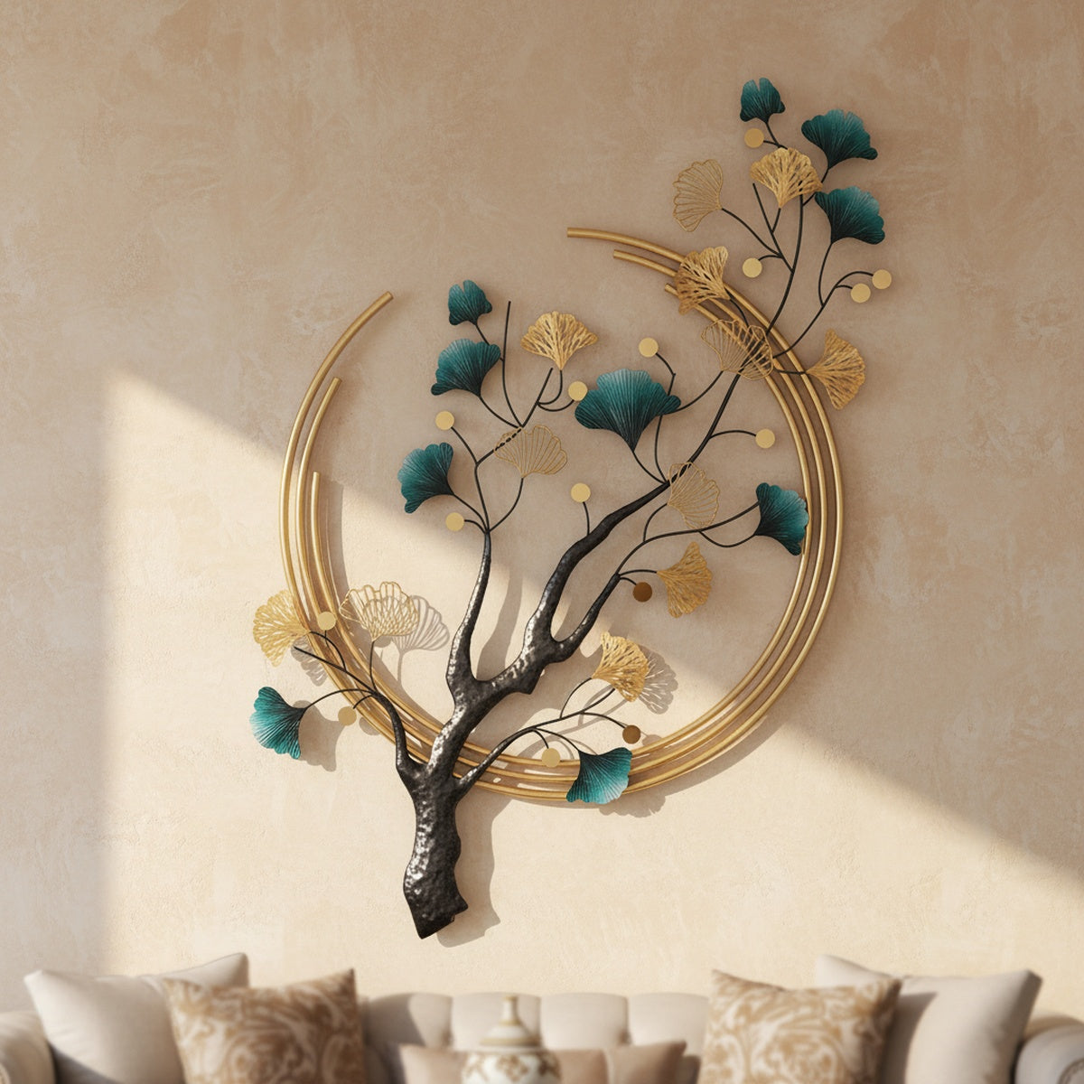 Ginkgo Leaves Metal Wall Art