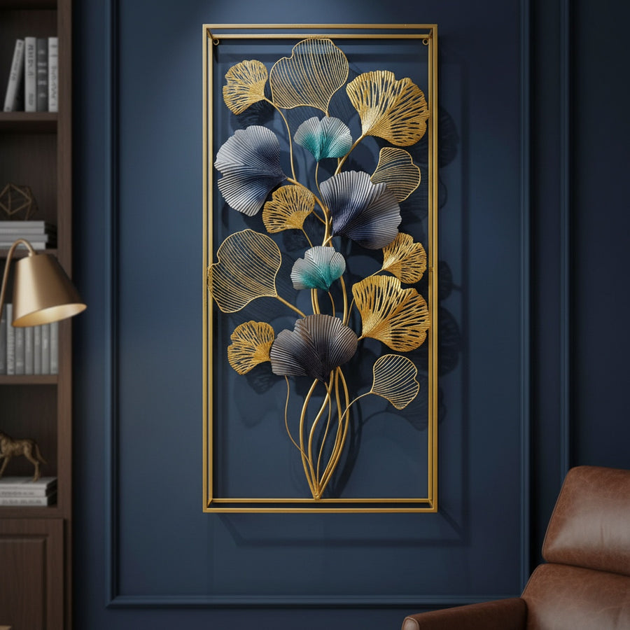 Ginkgo Leaves Metal Wall Art