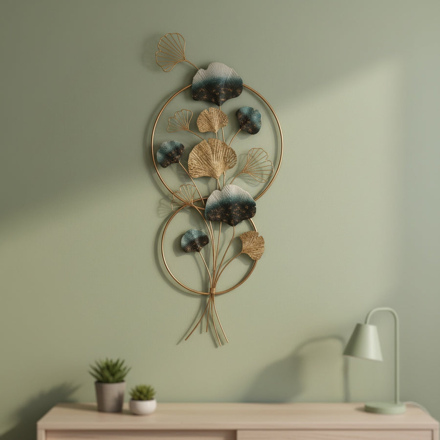 Ginkgo Leaves Metal Wall Art