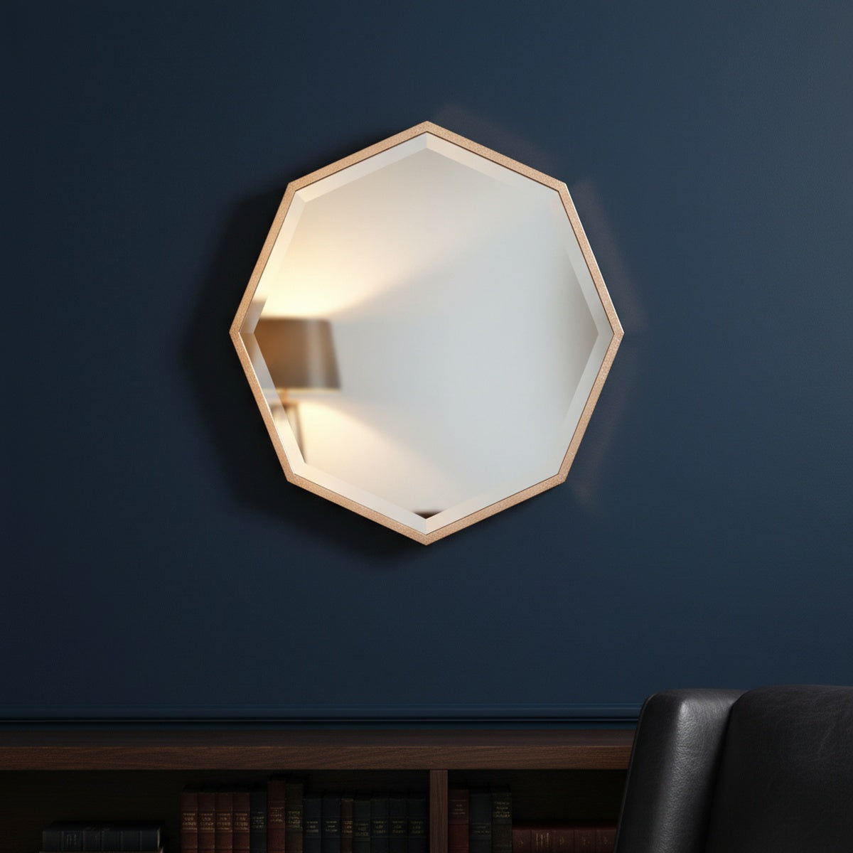 Gold Web Metal Wall Mirror