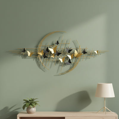 Golden Butterfly Metal Wall Art