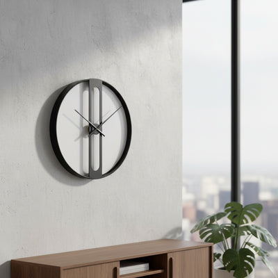 Golden Central Bar Wall Clock