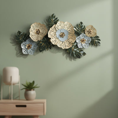Green Asteroid Metal Wall Art