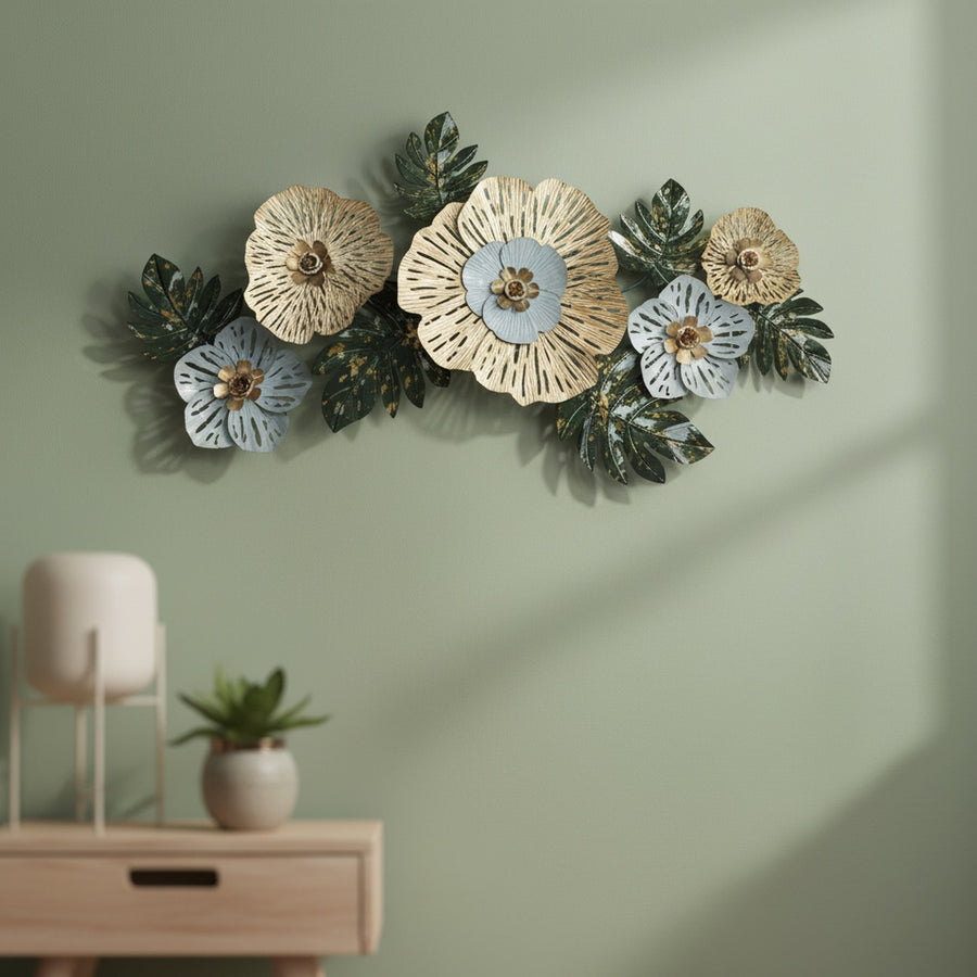 Green Asteroid Metal Wall Art