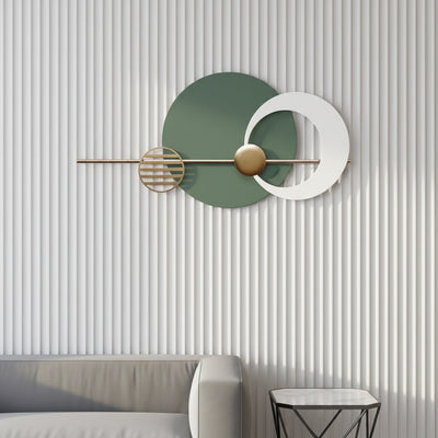 Green Gold Metal Wall Art