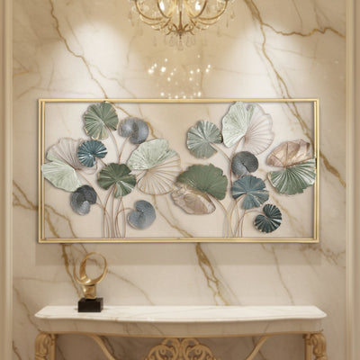 Lotus Leaf Metal Wall Art