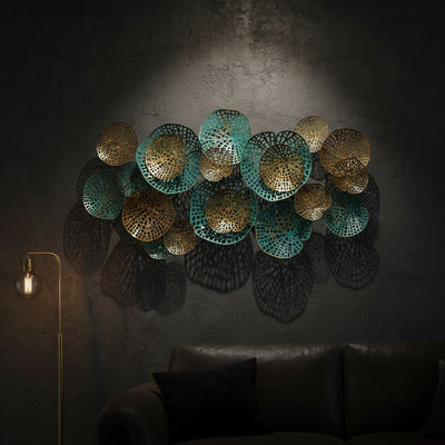 Lotus Leaf Metal Wall Art