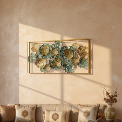Lotus Leaf Metal Wall Art
