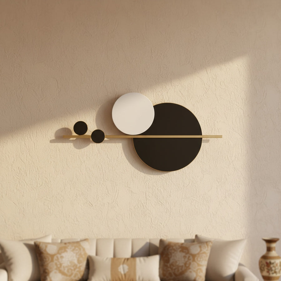 Modern Circle LED Metal Wall Art