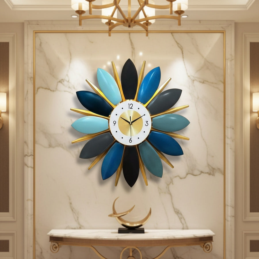 Multicolour Floral Wall Clock