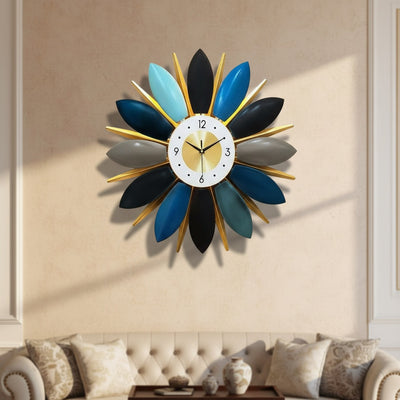 Multicolour Floral Wall Clock