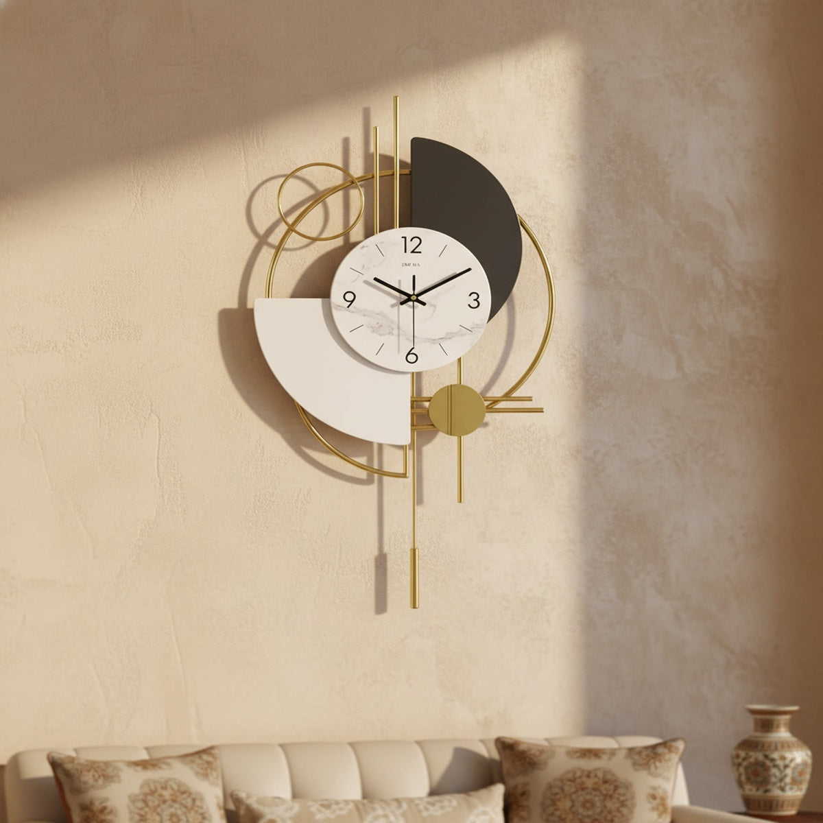 Multicolour Metal Novelty Wall Clock