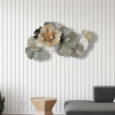 Sage Bloom Metal Wall Art