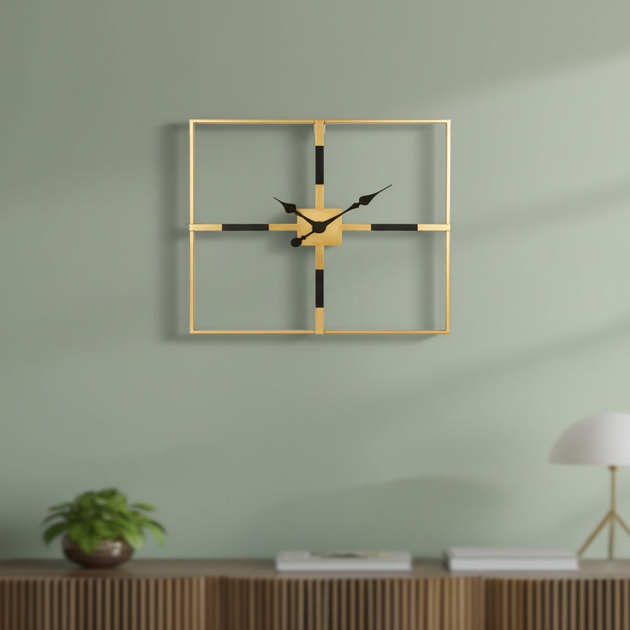Square Metal Wall Clock