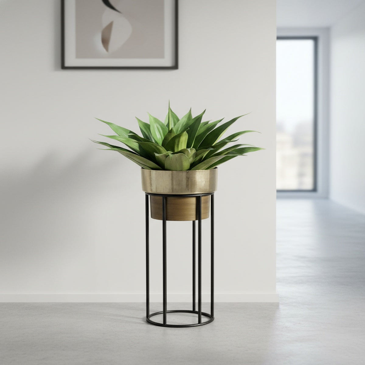 Symphony Metal Floor Planter Set of 2